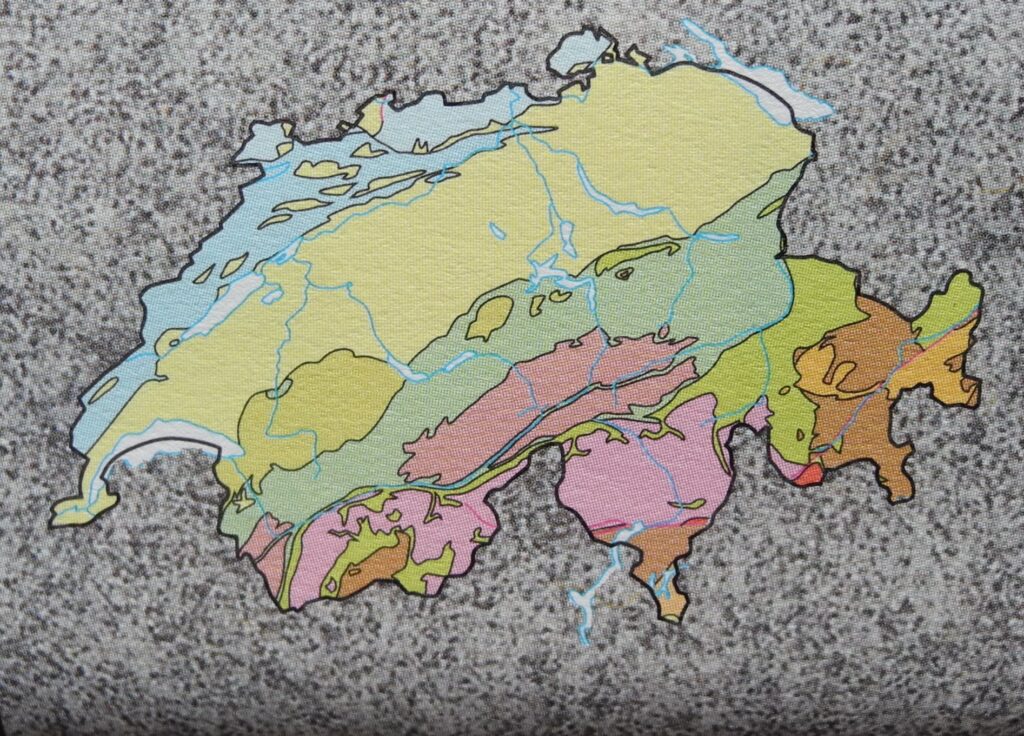 Tektonische Karte der Schweiz